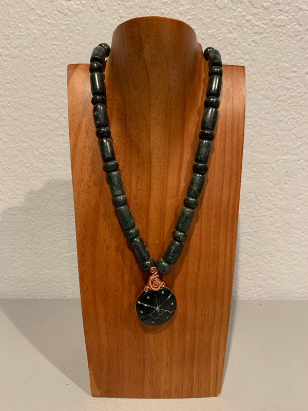 Necklace - Guatamala Jade Peyote 16