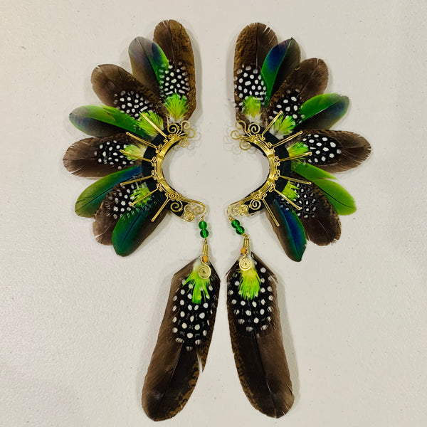 Feather wing cuff Earrings 792