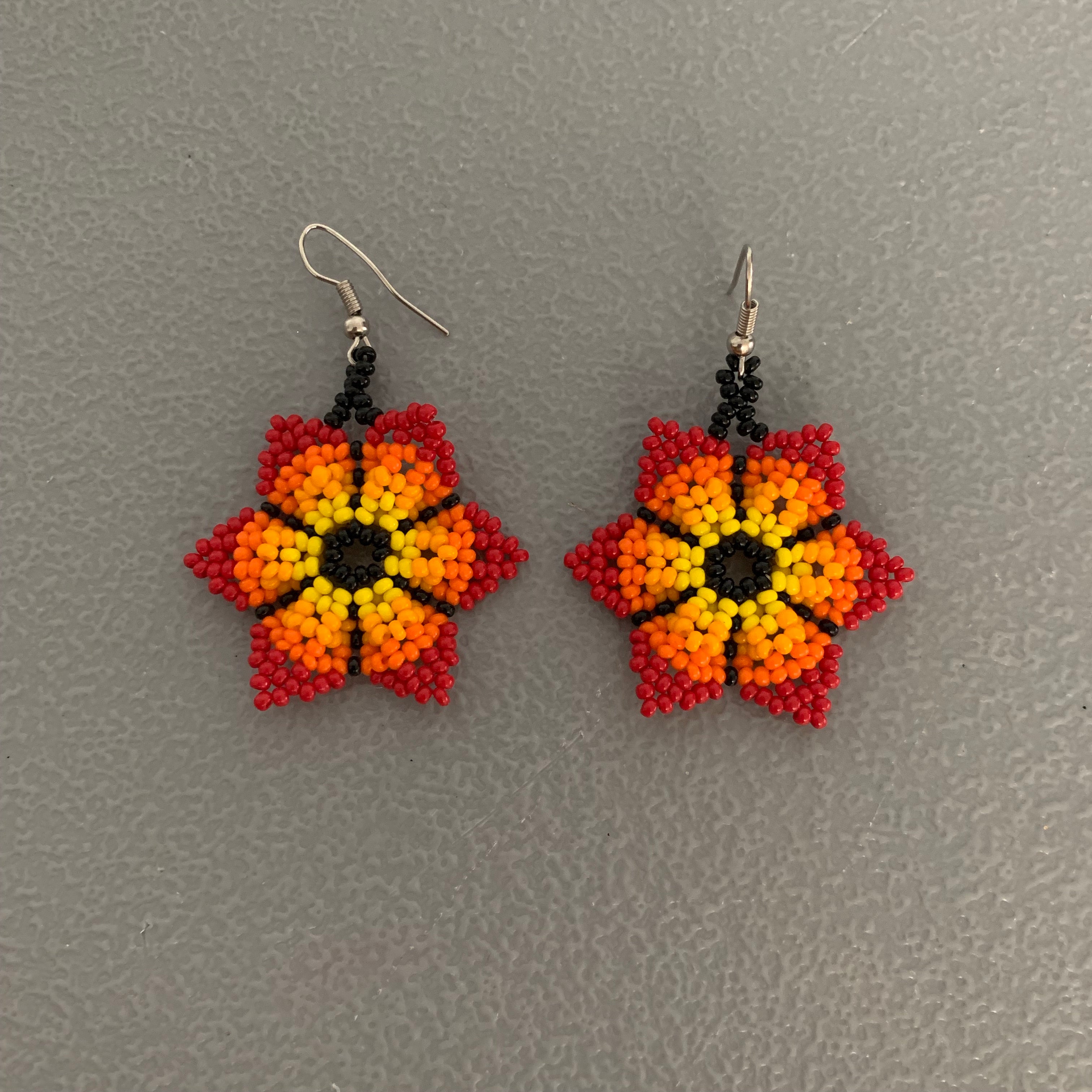 Beaded flower Earrings 11
