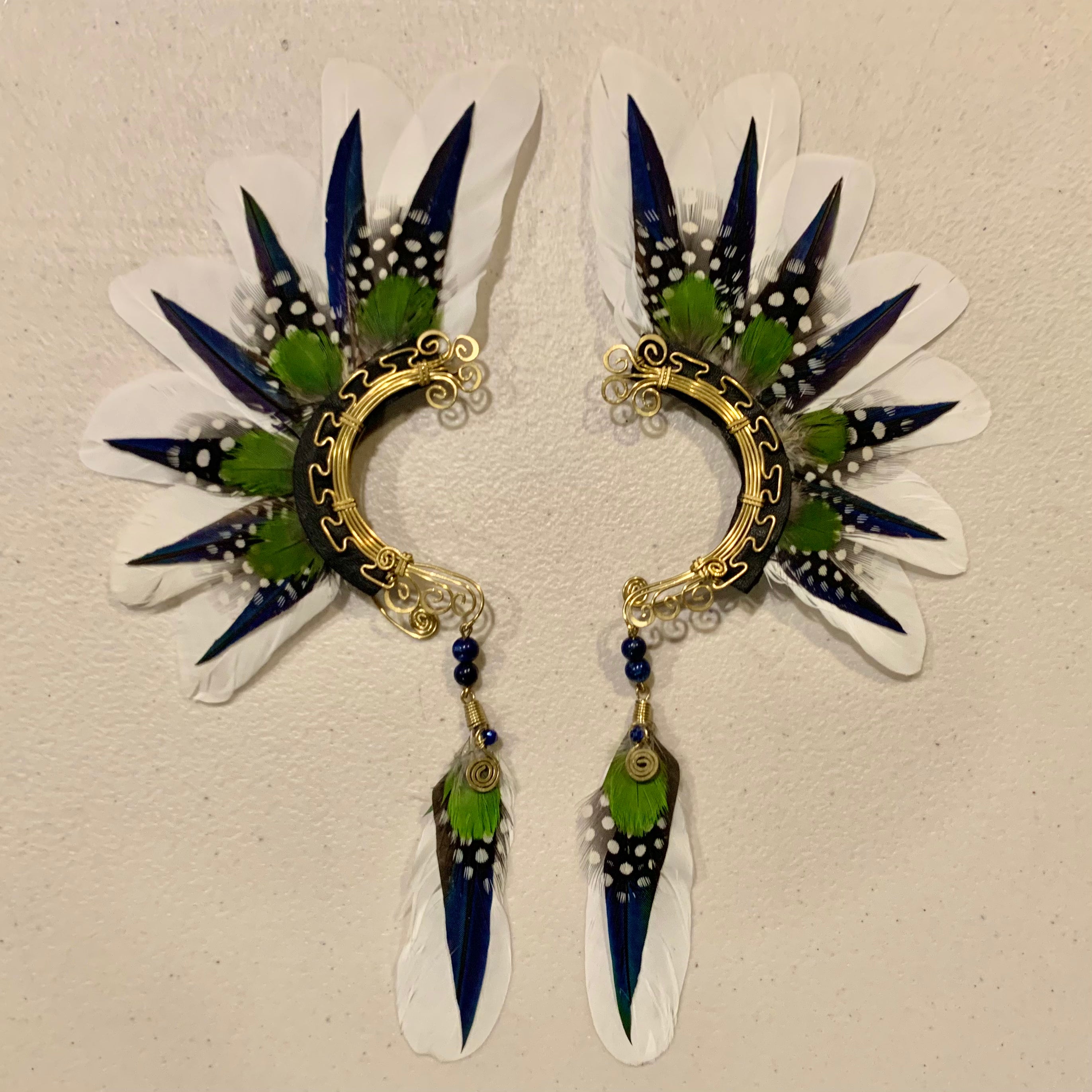 Feather wing cuff Earrings 713