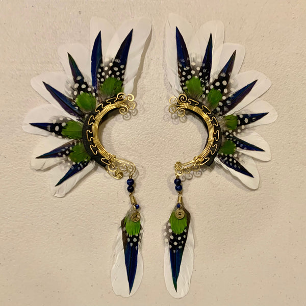 Feather wing cuff Earrings 713