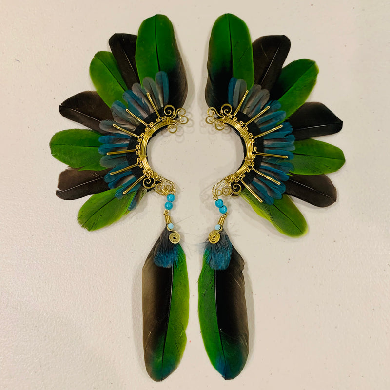 Feather wing cuff Earrings 808