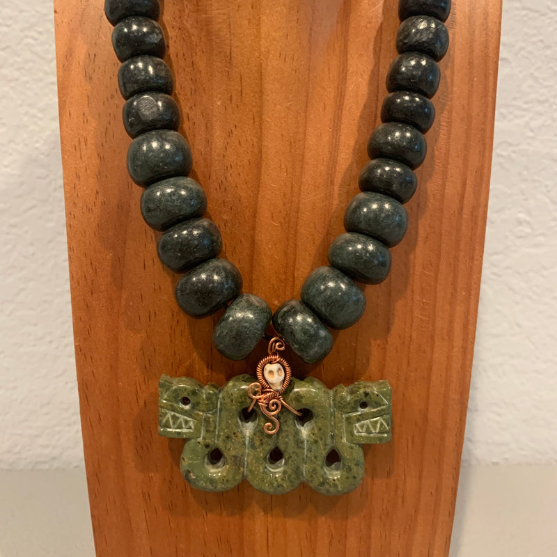 Necklace - Guatamala Jade Quetzalcoatl 35