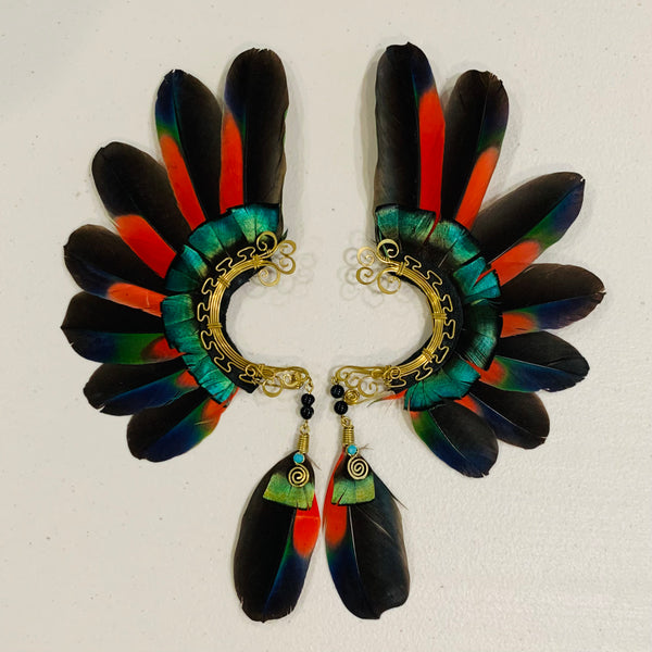 Feather wing Earrings 628