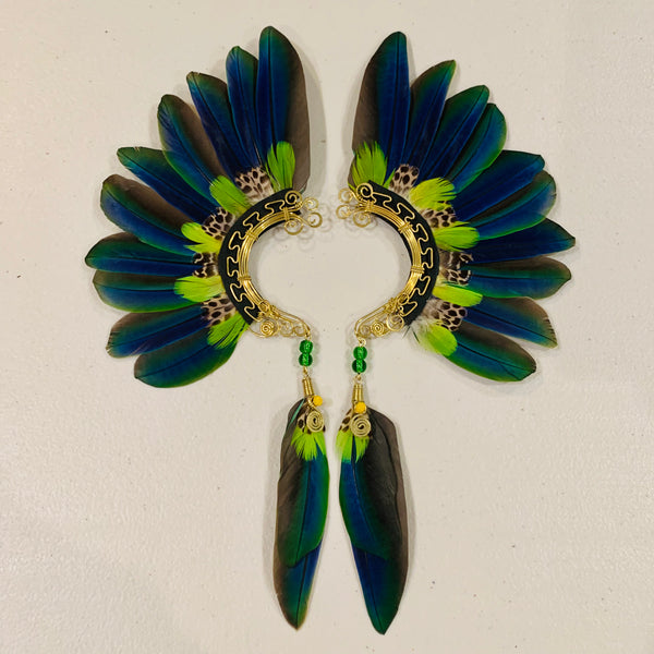 Feather wing cuff Earrings 804