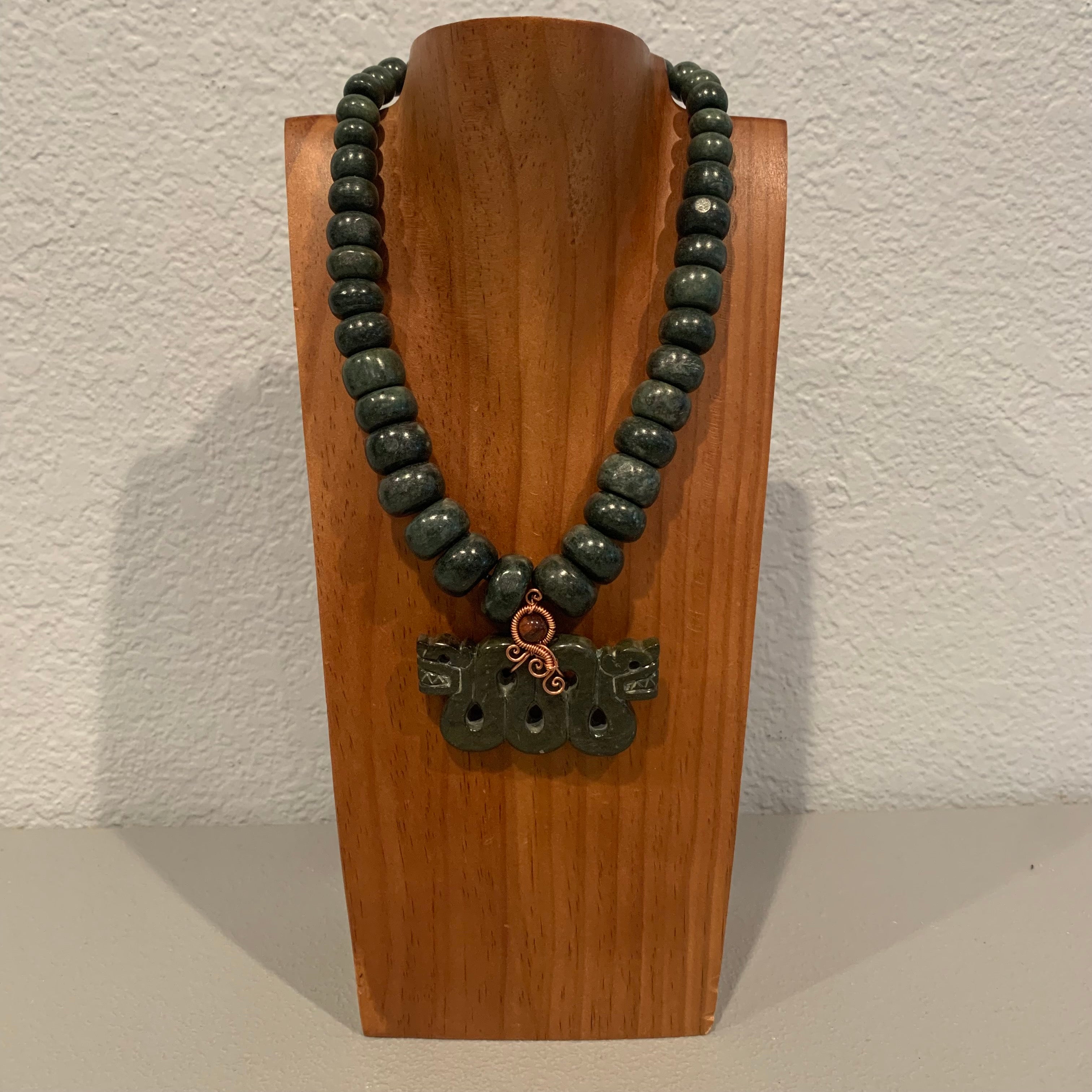 Necklace - Guatamala Jade Quetzalcoatl 36