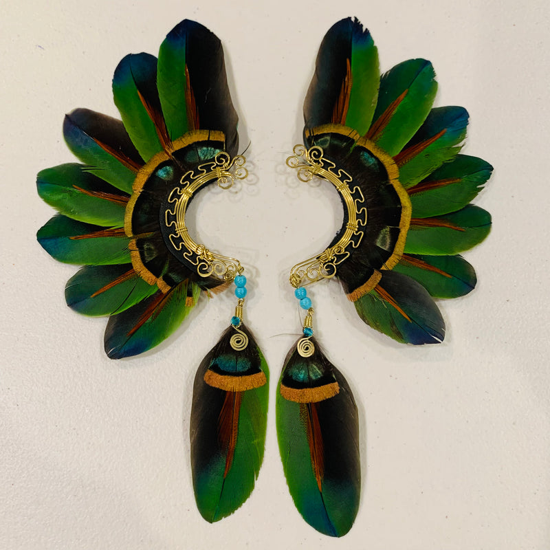Feather wing cuff Earrings 802