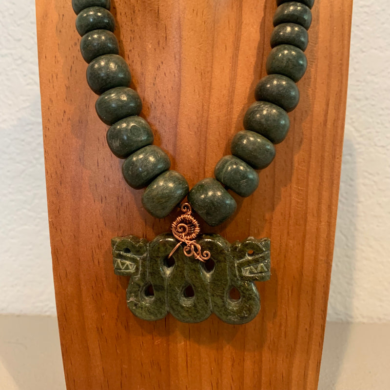 Necklace - Guatamala Jade Quetzalcoatl 45