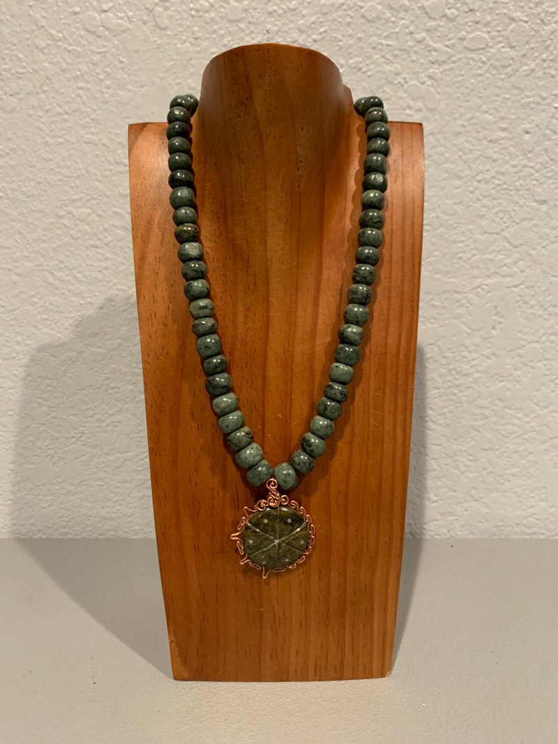Necklace - Guatamala Jade Peyote 7