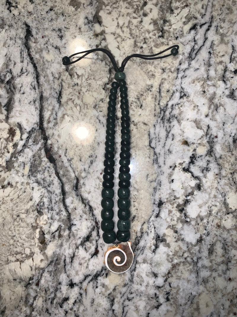 Necklace - Guatamala Jade & Caracol