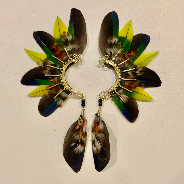 Feather wing cuff Earrings 732