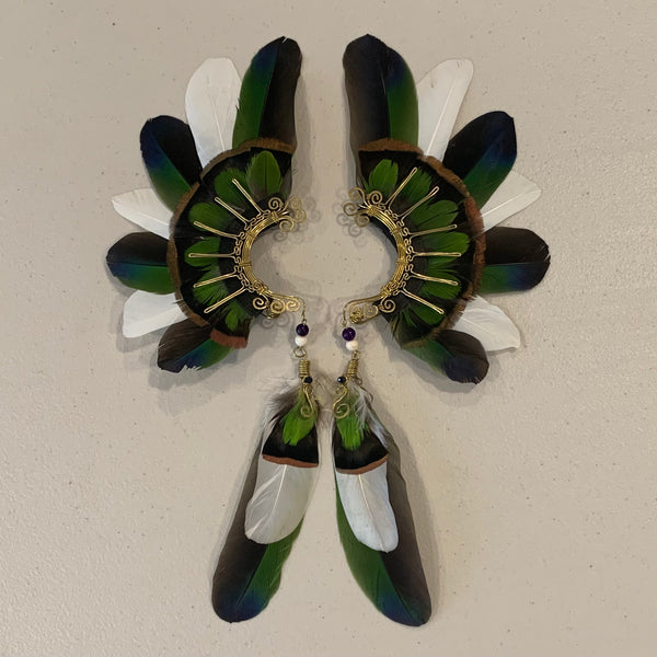 Feather wing Earrings 594