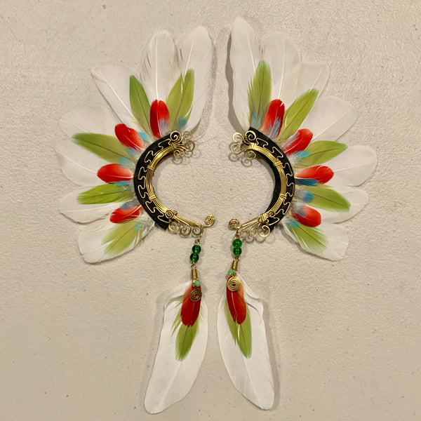 Feather wing cuff Earrings 731