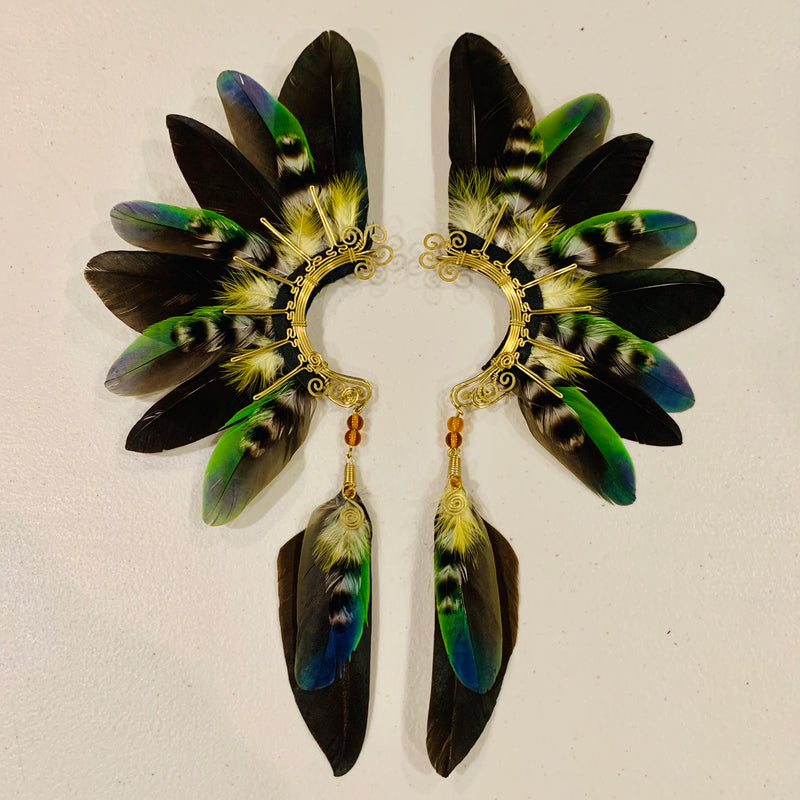 Feather wing cuff Earrings 799