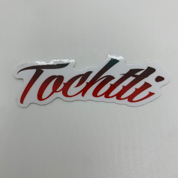 Sticker - Tochtli logo black/red 4”