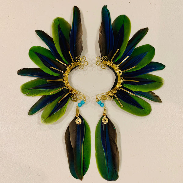 Feather wing cuff Earrings 810