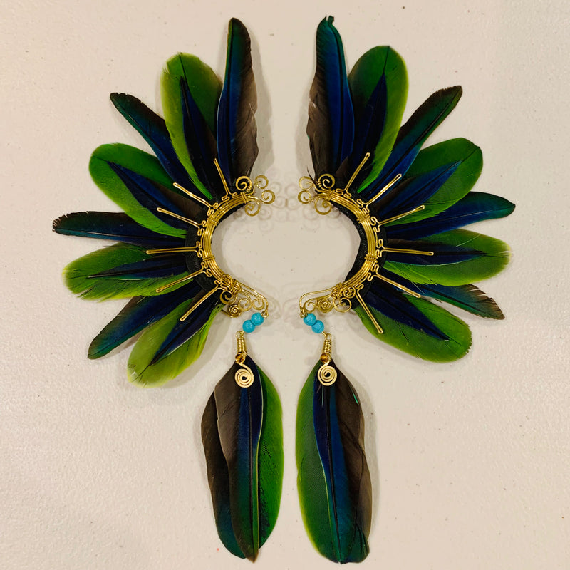 Feather wing cuff Earrings 810
