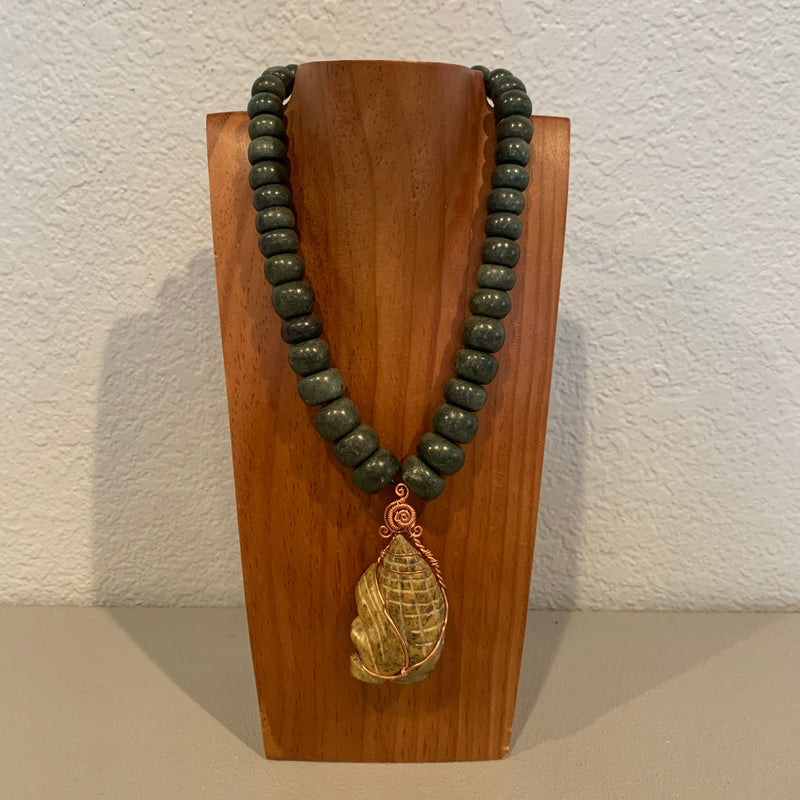 Necklace - Guatamala Jade Corn 2