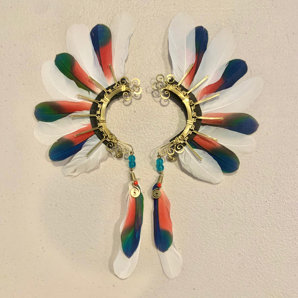 Feather wing cuff Earrings 761