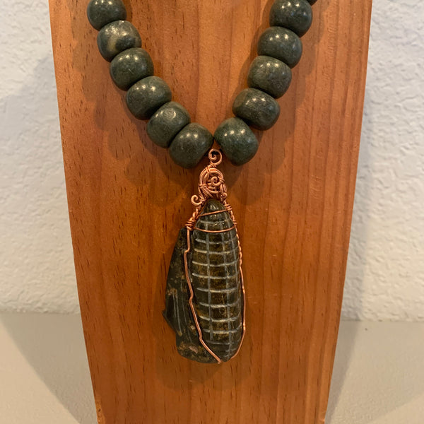Necklace - Guatamala Jade Corn 3