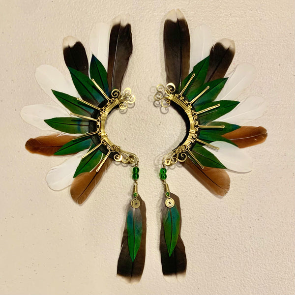 Feather wing cuff Earrings 752