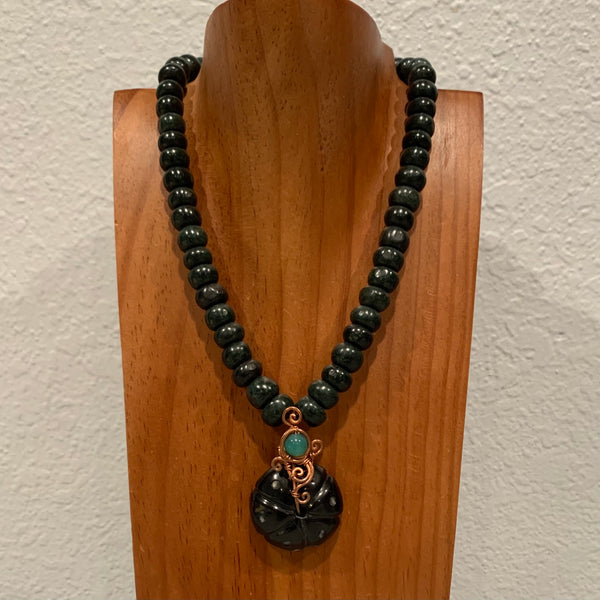 Necklace - Guatamala Jade Peyote 21