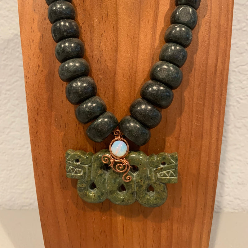 Necklace - Guatamala Jade Quetzalcoatl 44