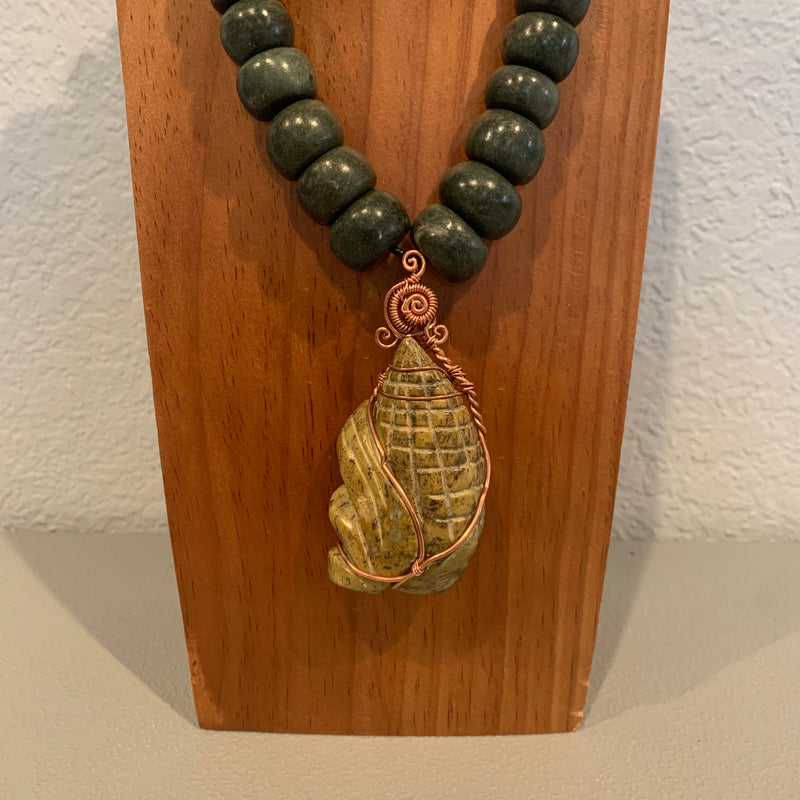 Necklace - Guatamala Jade Corn 2