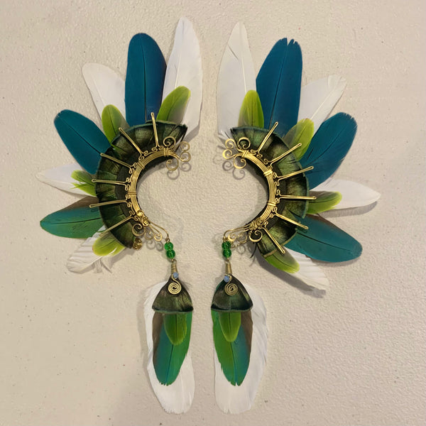 Feather wing cuff Earrings 757