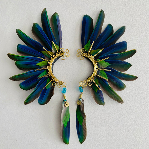 Feather wing cuff Earrings 847
