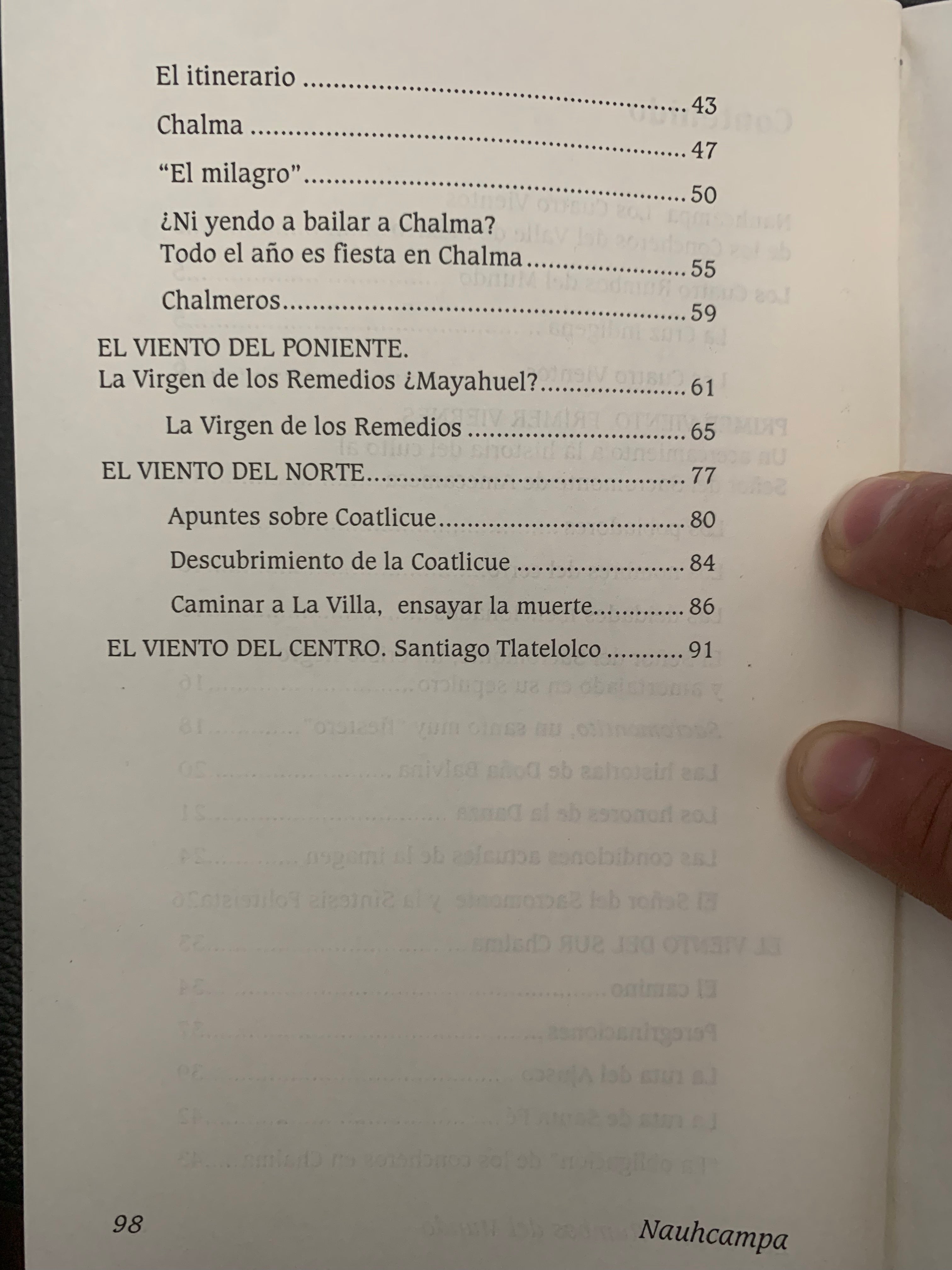 Book - Nauhcampa (the four winds) of Aztec Dance