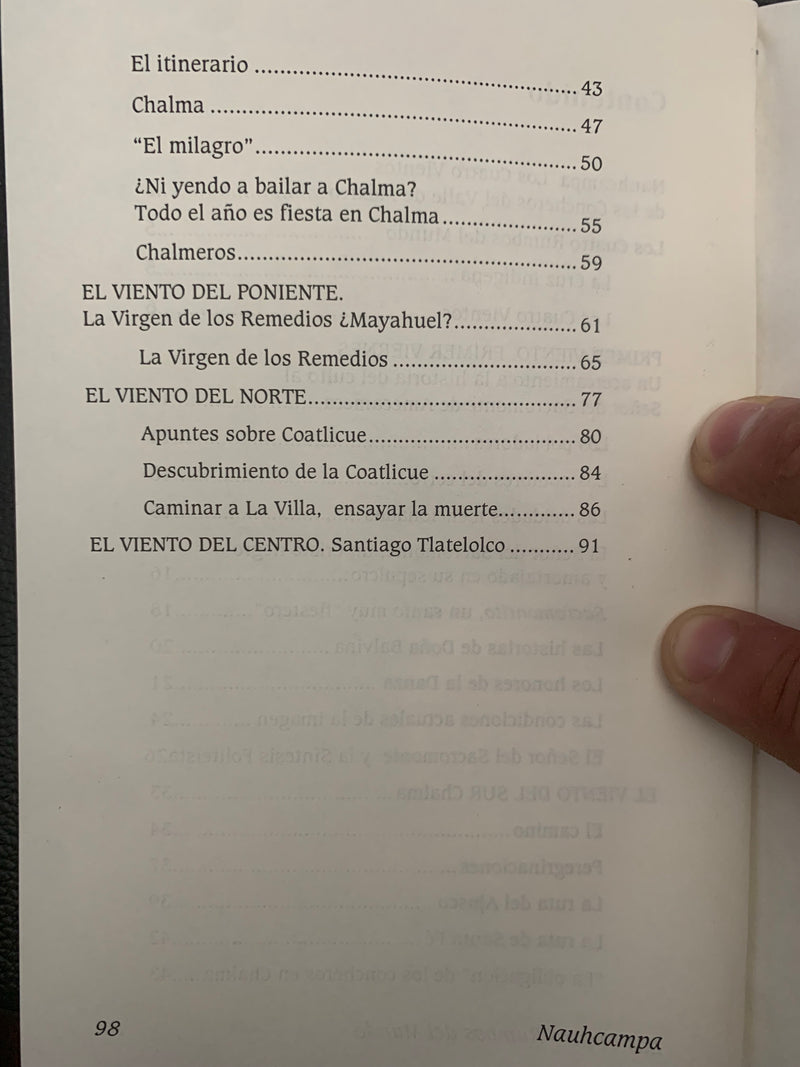 Book - Nauhcampa (the four winds) of Aztec Dance