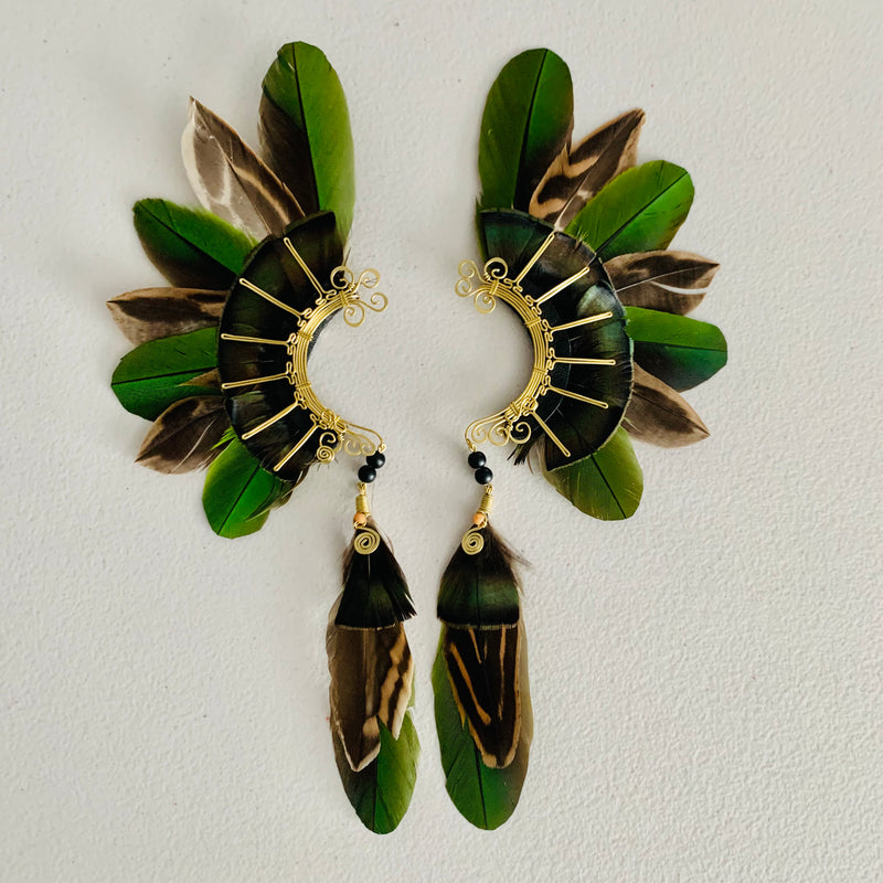 Feather wing cuff Earrings 770