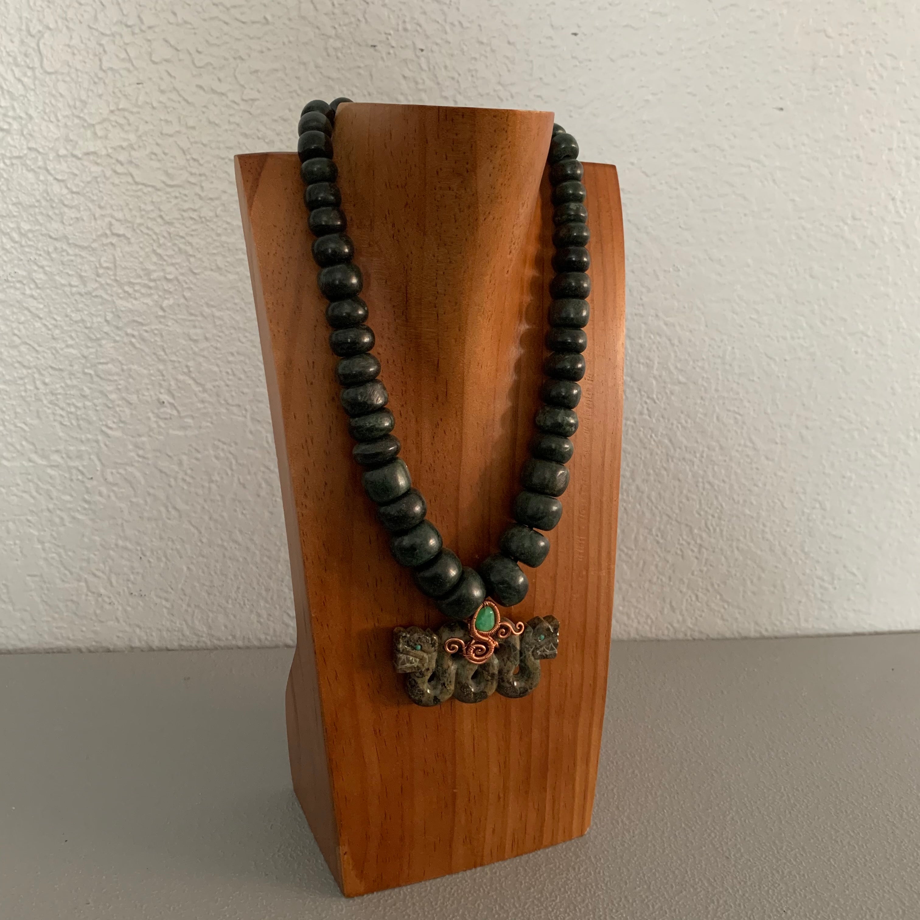 Necklace - Guatamala Jade Quetzalcoatl 12
