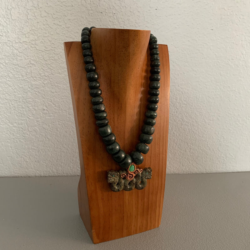 Necklace - Guatamala Jade Quetzalcoatl 12