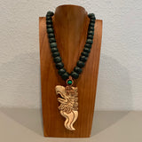 Necklace - Guatamala Jade Bone Eagle|Aguila|Cuauhtli