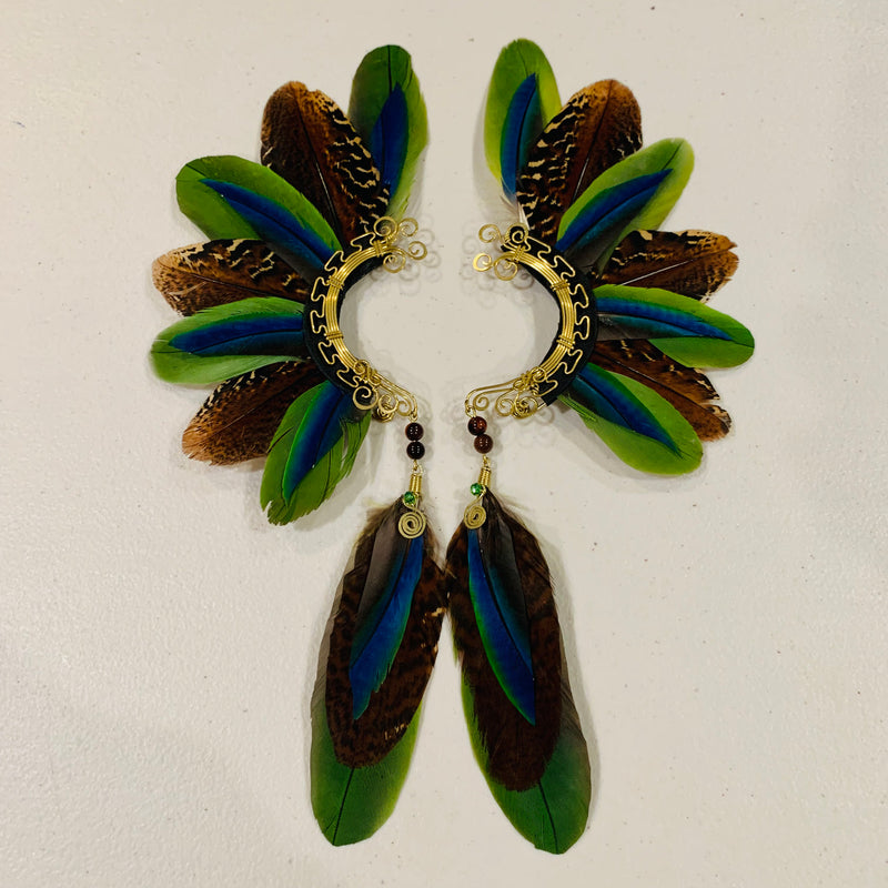 Feather wing cuff Earrings 795