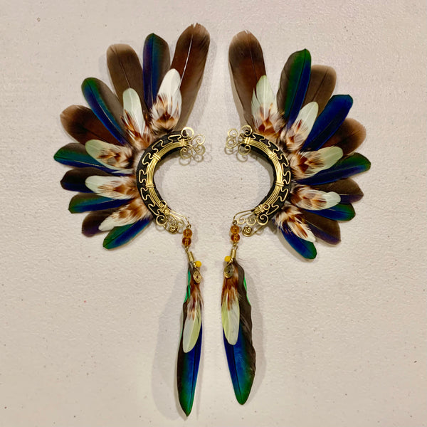 Feather wing cuff Earrings 733