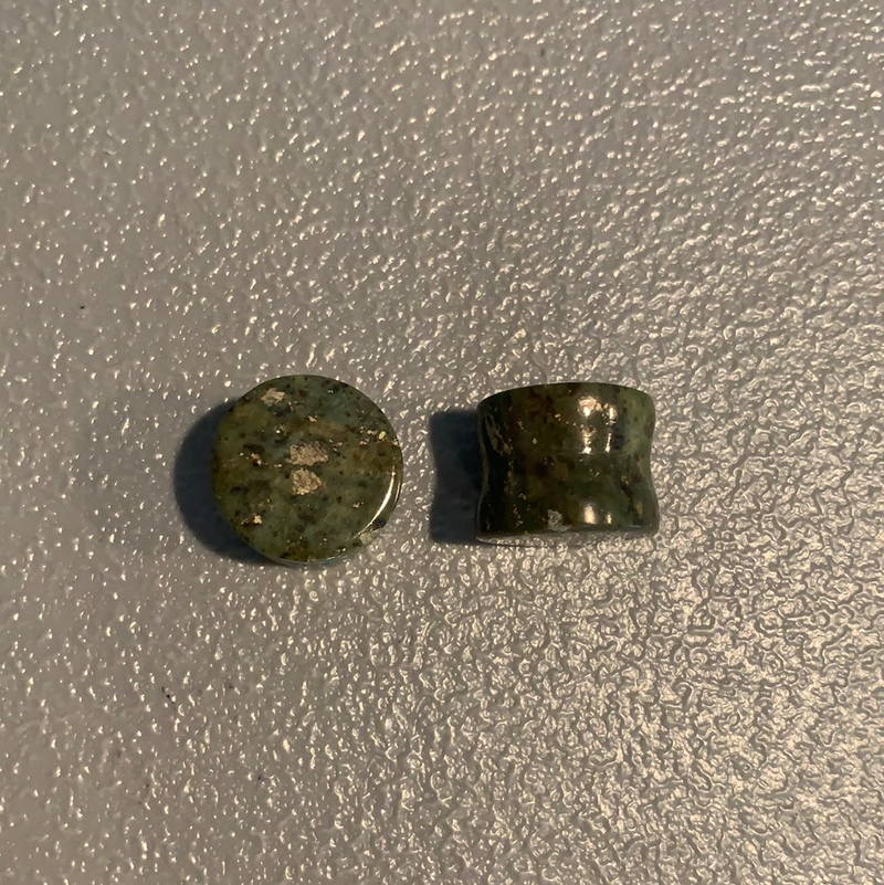 Earrings Jade plugs 13/16”