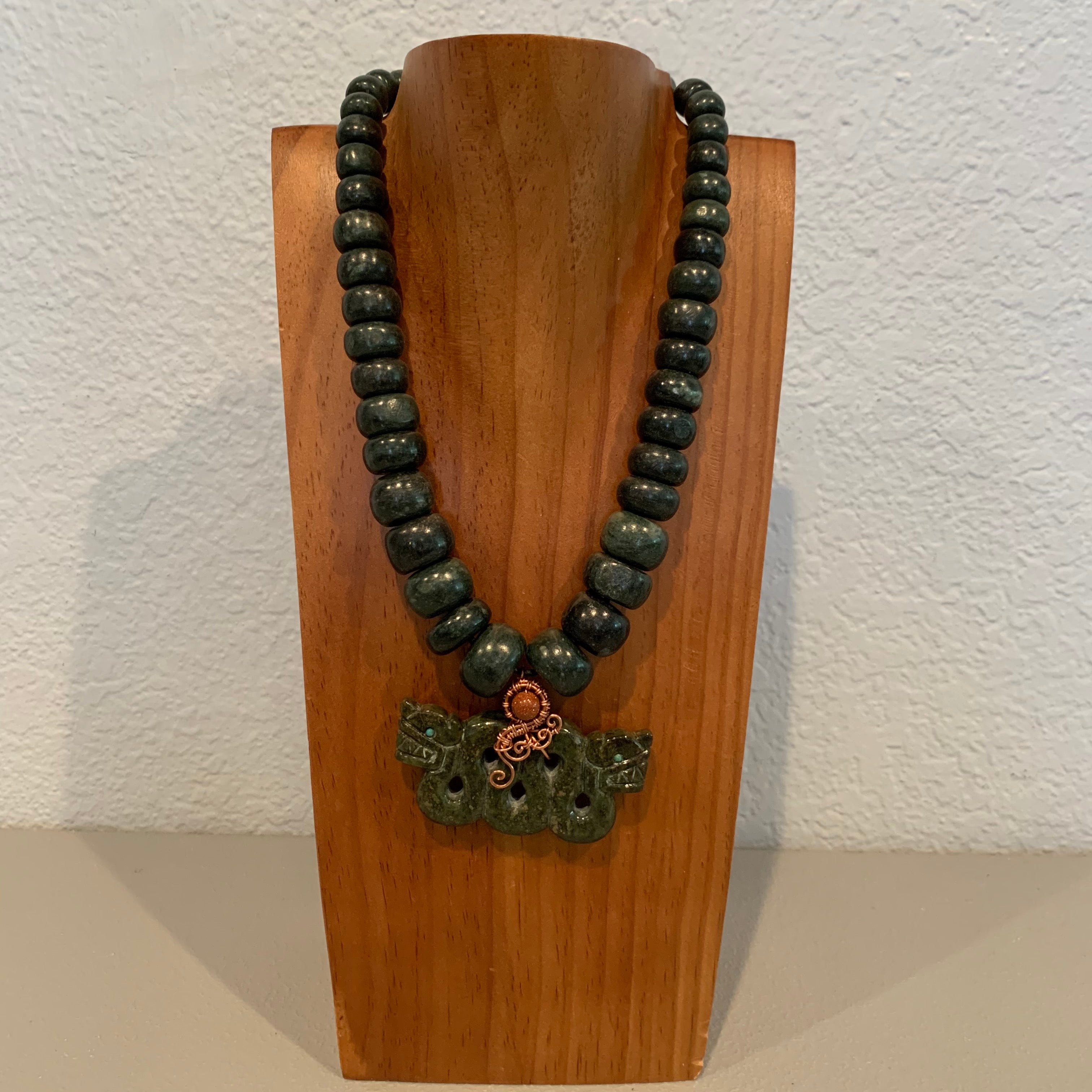 Necklace - Guatamala Jade Quetzalcoatl 29