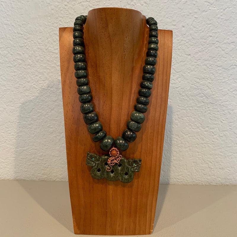 Necklace - Guatamala Jade Quetzalcoatl 29