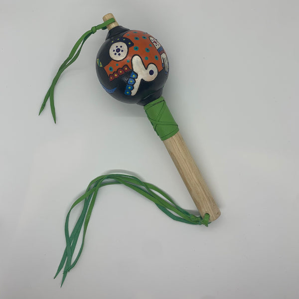 Aztec Dance Rattle painted 14