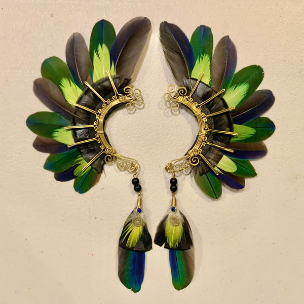 Feather wing cuff Earrings 723