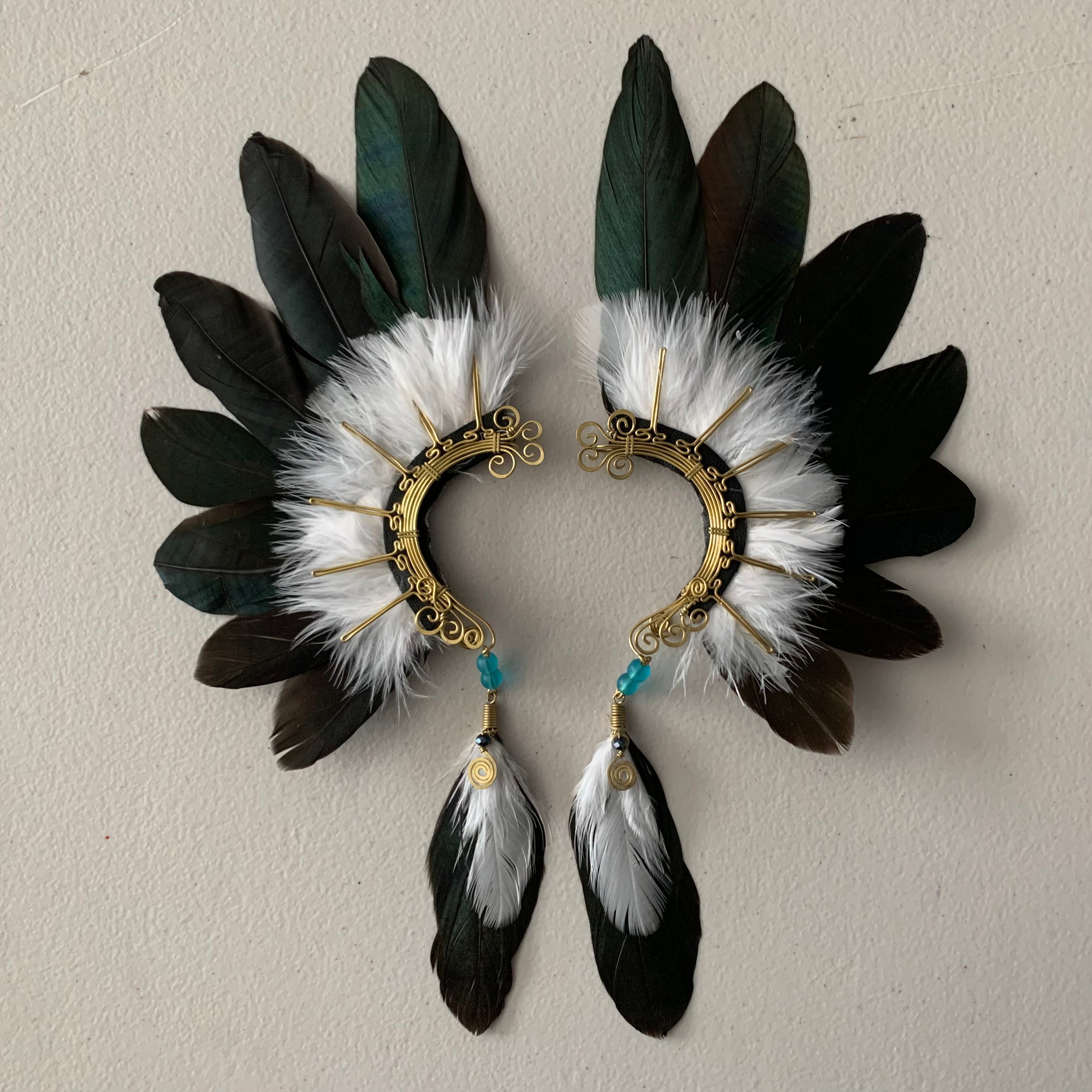 Feather wing cuff Earrings 855