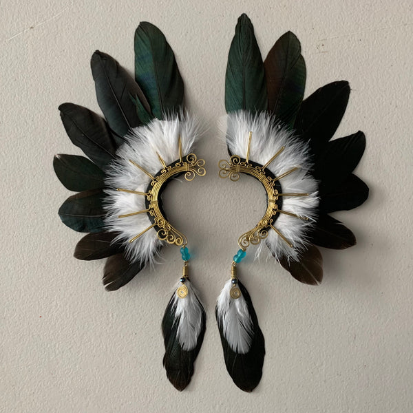 Feather wing cuff Earrings 855