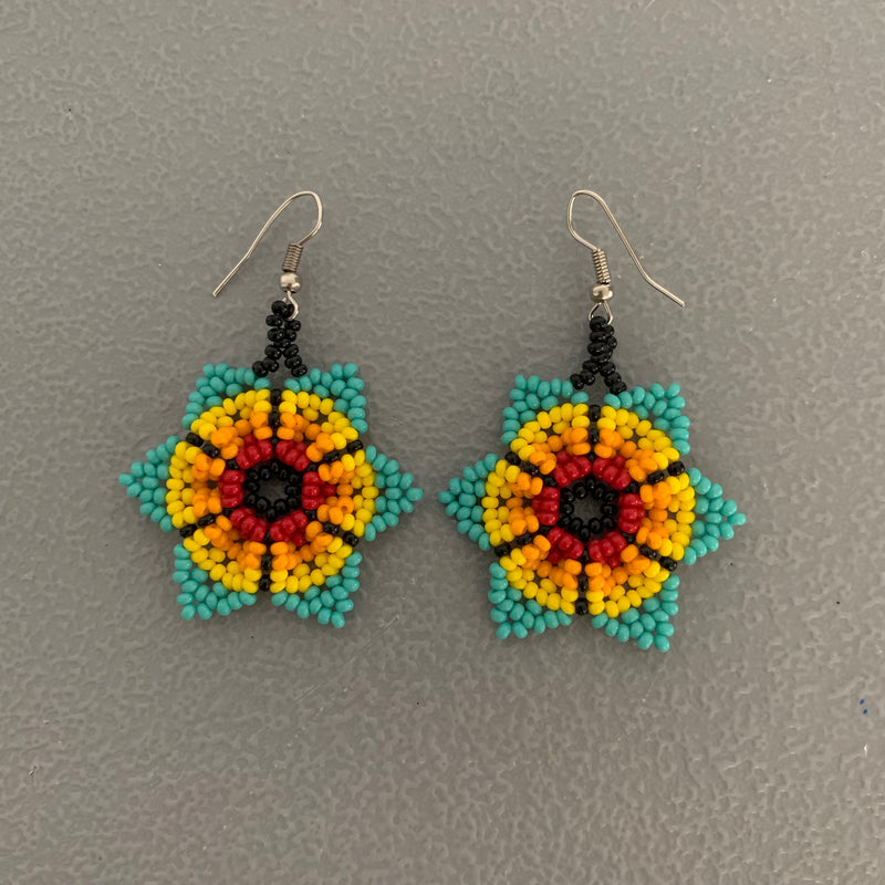 Beaded flower Earrings 9