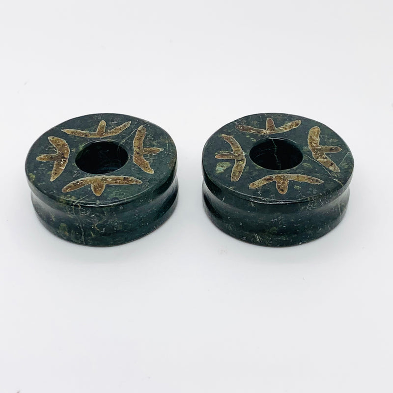 Earrings Jade plugs 1 9/16”