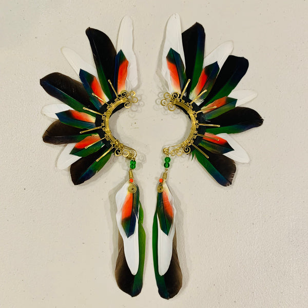 Feather wing cuff Earrings 833