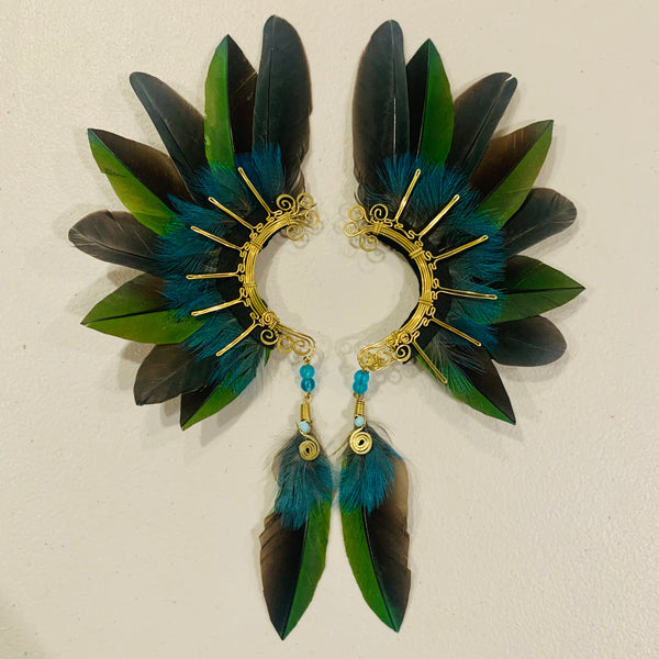 Feather wing cuff Earrings 859