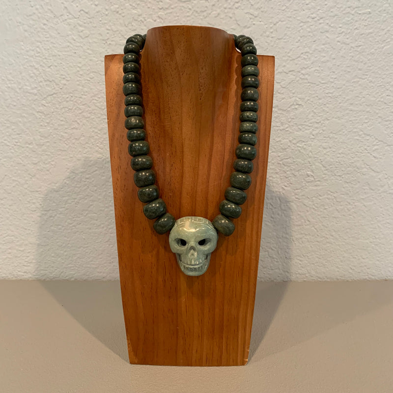 Necklace - Guatamala Jade & Skull